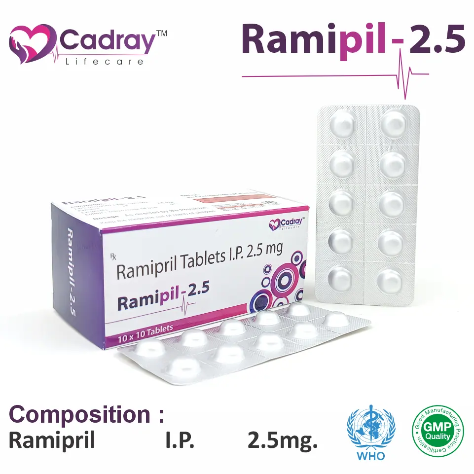 Ramipril 2.5mg Tablet | Ramipril 2.5 in PCD Pharma Franchise